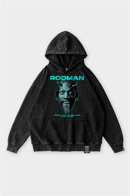 Худи SHMOT "RODMAN", GARMENT DYE черный