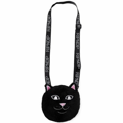 Сумка через Плечо RIPNDIP Lord Alien Sherpa Crossbody Bag Black