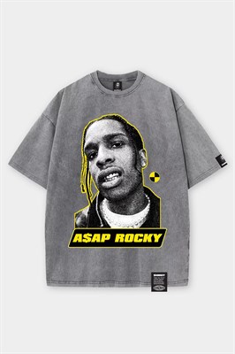 Футболка SHMOT " ASAP", GARMENT DYE серый