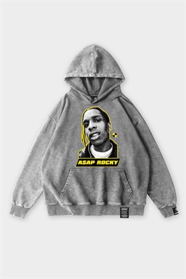 Худи SHMOT "ASAP", GARMENT DYE серый
