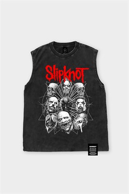 Майка  SHMOT "SLIPKNOT 2", GARMENT DYE черный