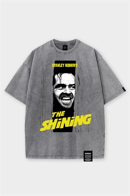 Футболка SHMOT "THE SHINING", GARMENT DYE серый