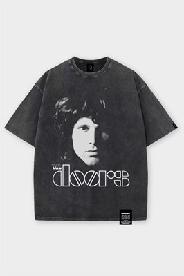 Футболка SHMOT "THE DOORS", GARMENT DYE черный