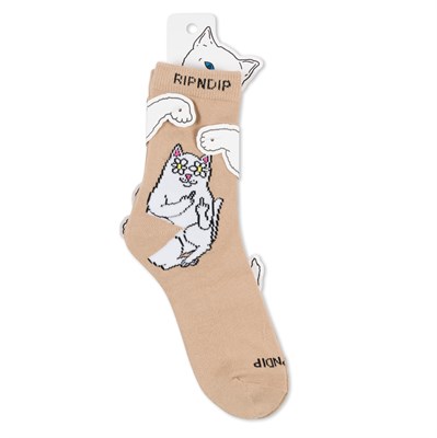 Носки RIPNDIP LORD NERMAL BLOSSOM MID SOCKS (ALMOND)