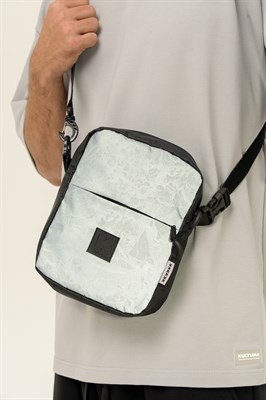 Сумка мессенджер КУЛЬТУРА   "MARBLE REFLECTIVE BIG PRO", черный
