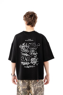 Футболка БОРДШОП#1 Tags STV черный