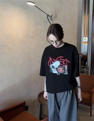 Футболка БОРДШОП#1 VHS черный