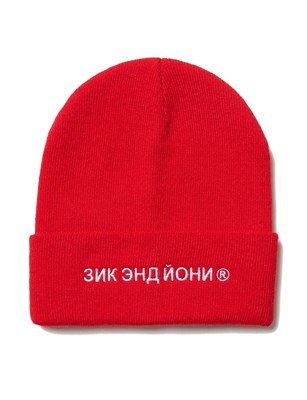 Шапка ZIQ & YONI RUS AW18 красная (ONE SIZE)