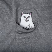 Футболка Ripndip Lord Nermal Pocket Tee Heather Grey - фото 15083