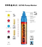 Molotow Маркер ONE4ALL 327HS акриловый 327556 (160) белый 4-8 мм - фото 15630