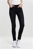 Джинсы URBAN CLASSICS Ladies Skinny Denim Pants Black Washed - фото 19588