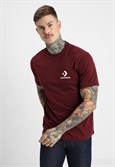 Футболка Converse Left Chest Star Chevron Tee Rose Maroon - фото 21004