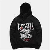 Худи КУЛЬТУРА oversize "Death", с начесом, черный - фото 26088