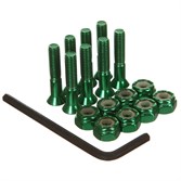 Комплект винтов Footwork SHINY GREEN шестигранник, с ключом - фото 29155