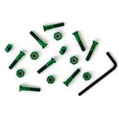 Комплект винтов Footwork SHINY GREEN шестигранник, с ключом - фото 29156