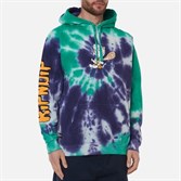 Толстовка RIPNDIP RIPNSTONE Hoodie Purple & Teal Spiral Tie Dye - фото 30525