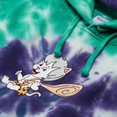 Толстовка RIPNDIP RIPNSTONE Hoodie Purple & Teal Spiral Tie Dye - фото 30527
