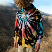 Толстовка RIPNDIP Rubber Logo Hoodie Sunburt Spiral Tie Dye - фото 31264