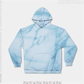 Худи КУЛЬТУРА oversize  "basic", tie dye голубой - фото 31451