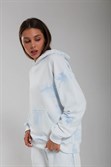 Худи КУЛЬТУРА oversize  "basic", tie dye голубой - фото 31724