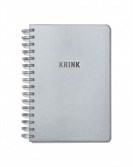 KRINK SPIRAL NOTEBOOK SILVER 100страниц 14.70x21.1см - фото 33737