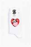 Носки SUPER SOCKS Люблю тебя, белый - фото 34180