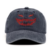 Кепка Бордшоп#1 v1 smile синий (красный принт) - фото 36572