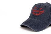 Кепка Бордшоп#1 v2 smile синий (красный принт) - фото 36587