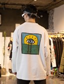 Лонгслив Бордшоп#1 Глаз белый - фото 39497