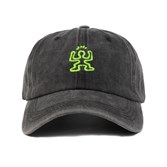 Бейсболка Бордшоп#1 Petroglif S черный/зеленый - фото 40349