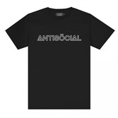 Футболка Anti Social черная Logo 2.0 - фото 40538