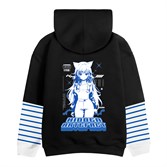 Худи с двойным рукавом ATF Foxy Черный/Белый - фото 41331