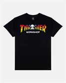 Футболка THRASHER X AWS - SPECTRUM Black - фото 42624