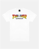 Футболка THRASHER X AWS - SPECTRUM White - фото 42625
