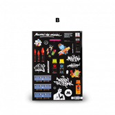 Molotow лист с наклейками B 26 наклеек на листе 800675 - фото 43019