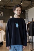 Лонгслив БОРДШОП#1 Лягушка Черный - фото 43106