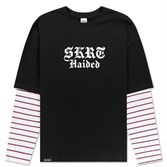 Лонгслив Haided SKRT RLXD DBL SLV CL LS TEE black/wht.red.nav.strp - фото 43249