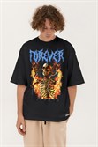 Футболка КУЛЬТУРА oversize "Forever", черный - фото 43452