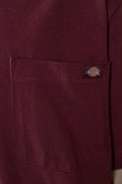 Футболка Dickies Short Sleeve Heavyweight T-Shirt Burgundy - фото 43877