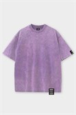 Футболка SHMOT "BLANK", GARMENT DYE фиолетовый - фото 44026