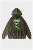 Худи SHMOT "SCREAM", GARMENT DYE хаки - фото 44157