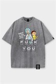 Футболка SHMOT "RICK & MORTY", GARMENT DYE серый - фото 46739