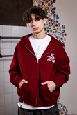 Зип-худи БОРДШОП#1 B1Sk8Fucks бордовый - фото 47482