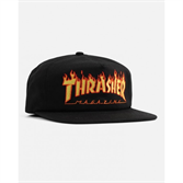 Кепка Thrasher FLAME EMBROIDERED black - фото 47703