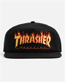 Кепка Thrasher FLAME EMBROIDERED black - фото 47704