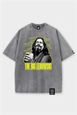 Футболка SHMOT "BIG LEBOWSKI", GARMENT DYE серый - фото 48713