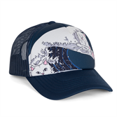 Бейсболка RIPNDIP GREAT WAVE TRUCKER HAT (SLATE) - фото 48802