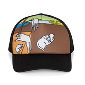 Бейсболка RIPNDIP NERMALI TRUCKER HAT (BLACK) - фото 48806