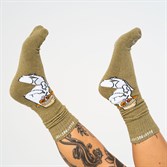 Носки RIPNDIP NERMAL S THOMPSON SOCKS (HEATHER OLIVE) - фото 48828