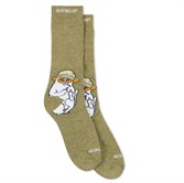 Носки RIPNDIP NERMAL S THOMPSON SOCKS (HEATHER OLIVE) - фото 48829